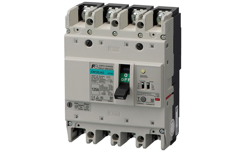 富士 EW125RAG-4P 漏電斷路器 125A/30mA (4P)
