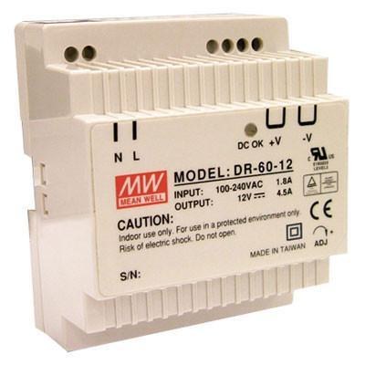 明緯 DR-60-24 導軌式交換式電源供應器 60W 24V(塑殼經濟型)