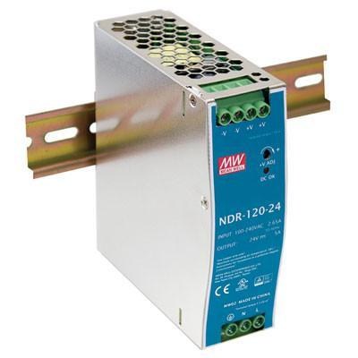 明緯 NDR-120-24 薄型導軌式交換式電源供應器 120W 24V
