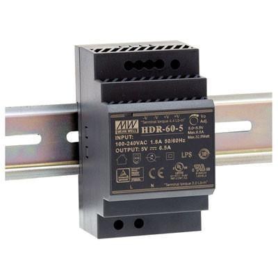 明緯 HDR-60-24 超薄型階梯狀導軌式電源供應器 60W 24V