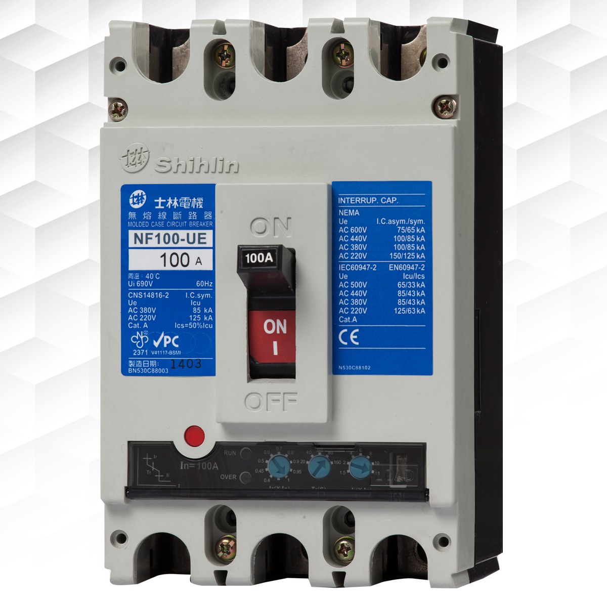 士林電機 NF100-UE 電子式無熔線斷路器