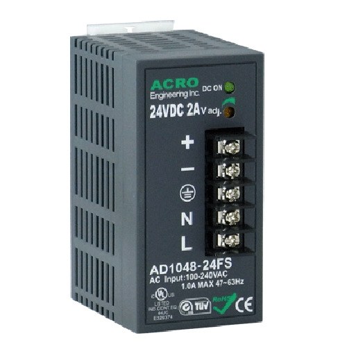 艾可 ACRO AD1048-24FS 導軌式電源供應器 48W 24V