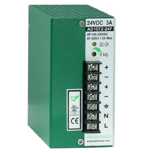 艾可 ACRO AD1072-24F 導軌式電源供應器 72W 24V