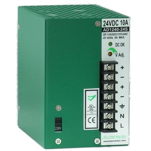 艾可 ACRO AD1240-24S 導軌式電源供應器 240W 24V