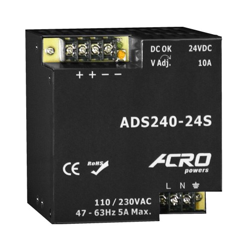 艾可 ACRO ADS240-24S 導軌式窄板電源供應器 240W 24V