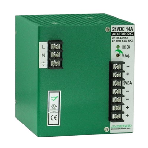 艾可 ACRO AD23602C 導軌式雙輸出電源供應器 360W 5V+24V(主動PFC PF>0.94)