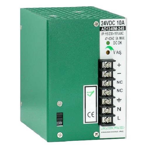 艾可 ACRO AD1240M-24S 導軌式直流馬達電源供應器 240W 24V