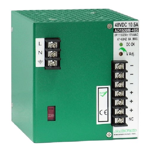艾可 ACRO AD1500M-24S 導軌式直流馬達電源供應器 500W 24V