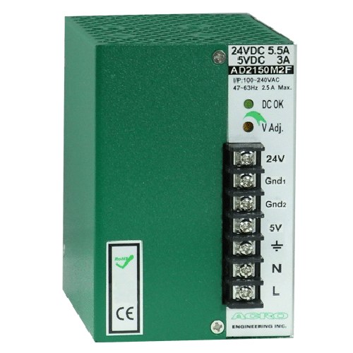 艾可 ACRO AD2150M1F 導軌式雙輸出直流馬達電源供應器 150W 5V+24V