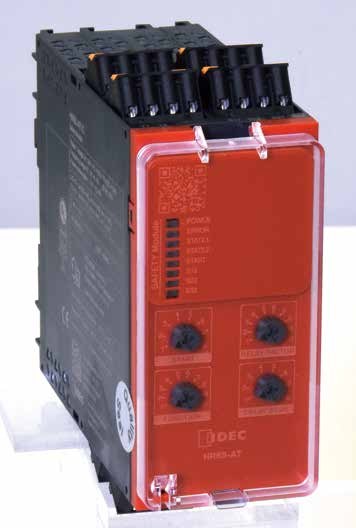 和泉電機 IDEC HR6S-DN1P 安全繼電器模組(6輸入多迴路並聯監控,Cat.4,螺絲端子)