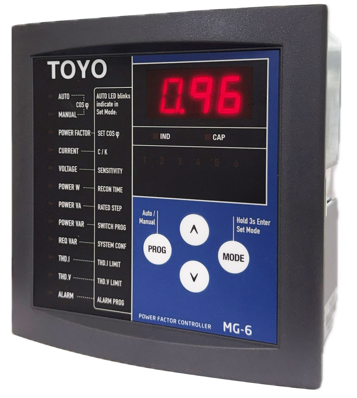 TOYO 東洋 MG 系列自動功率因數調整器(MG-6/MG-12)